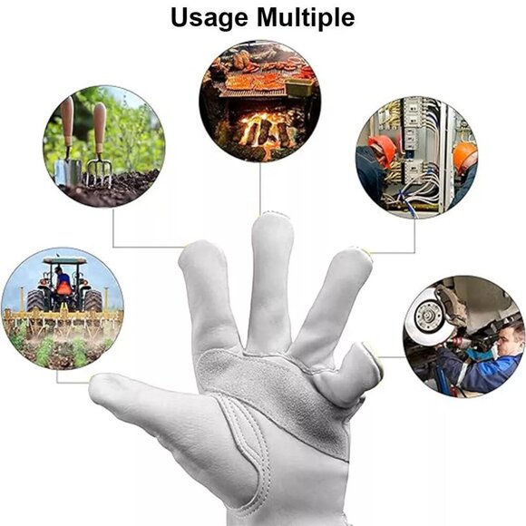 PAKNADA Goatskin Dori Gloves 1Pair Durable Safety for Outdoor, Industrial Gloves - Picture 5 of 6